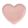 Tea Rose Pink Heart Shaped Plate
