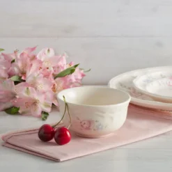 Tea Rose Set of 4 Dessert Bowls
