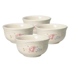 Tea Rose Set of 4 Dessert Bowls