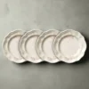 Tea Rose Set of 4 Dessert Plates