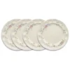 Tea Rose Set of 4 Luncheon Plates
