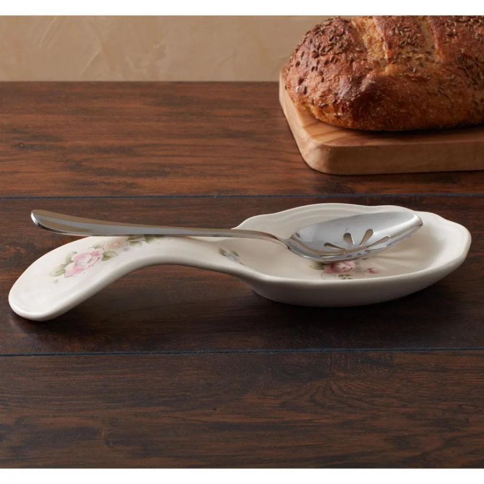 Tea Rose Spoon Rest