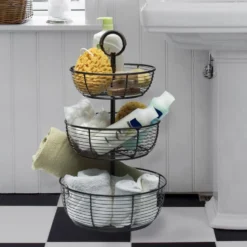 3 Tier Round Wrap Basket