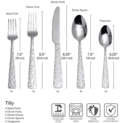 Tilly 20 Piece Flatware Set, Service for 4