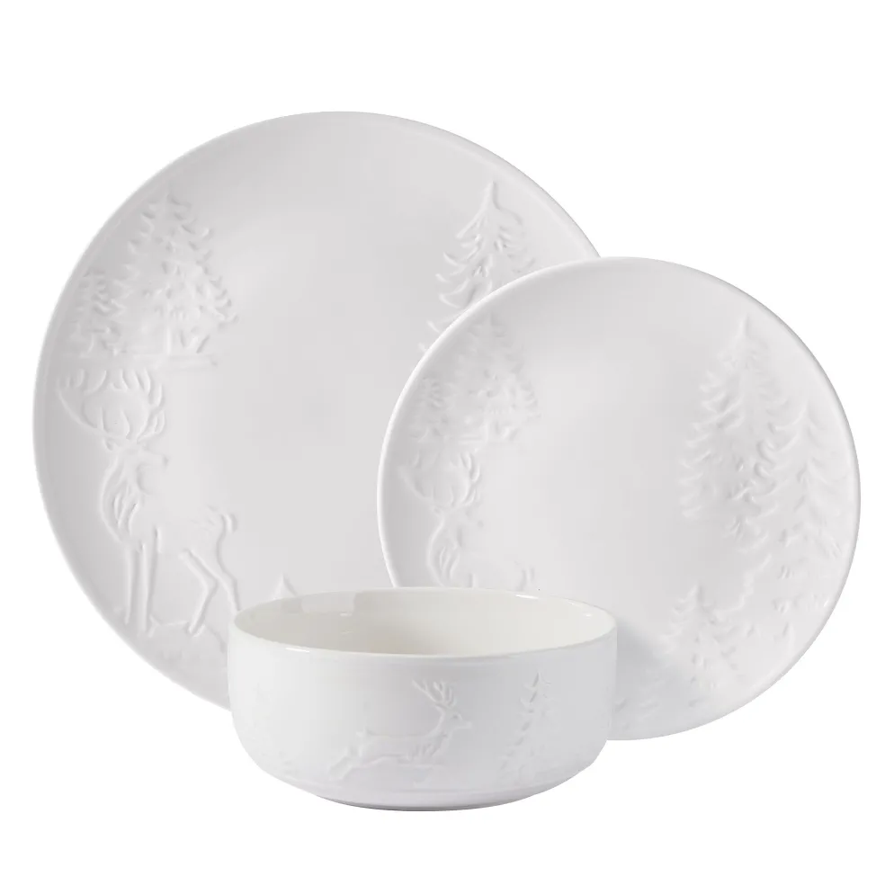 Trailside Retreat 24 Piece Dinnerware Set, Service for 8