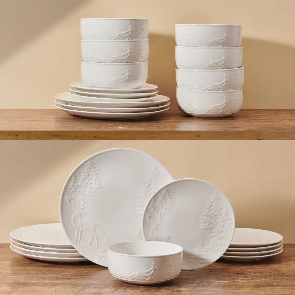 Trailside Retreat 24 Piece Dinnerware Set, Service for 8