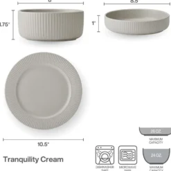 Tranquility 12 Piece Dinnerware Set, Service for 4