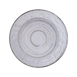 Trellis Lodge White 16 Piece Dinnerware Set, Service for 4