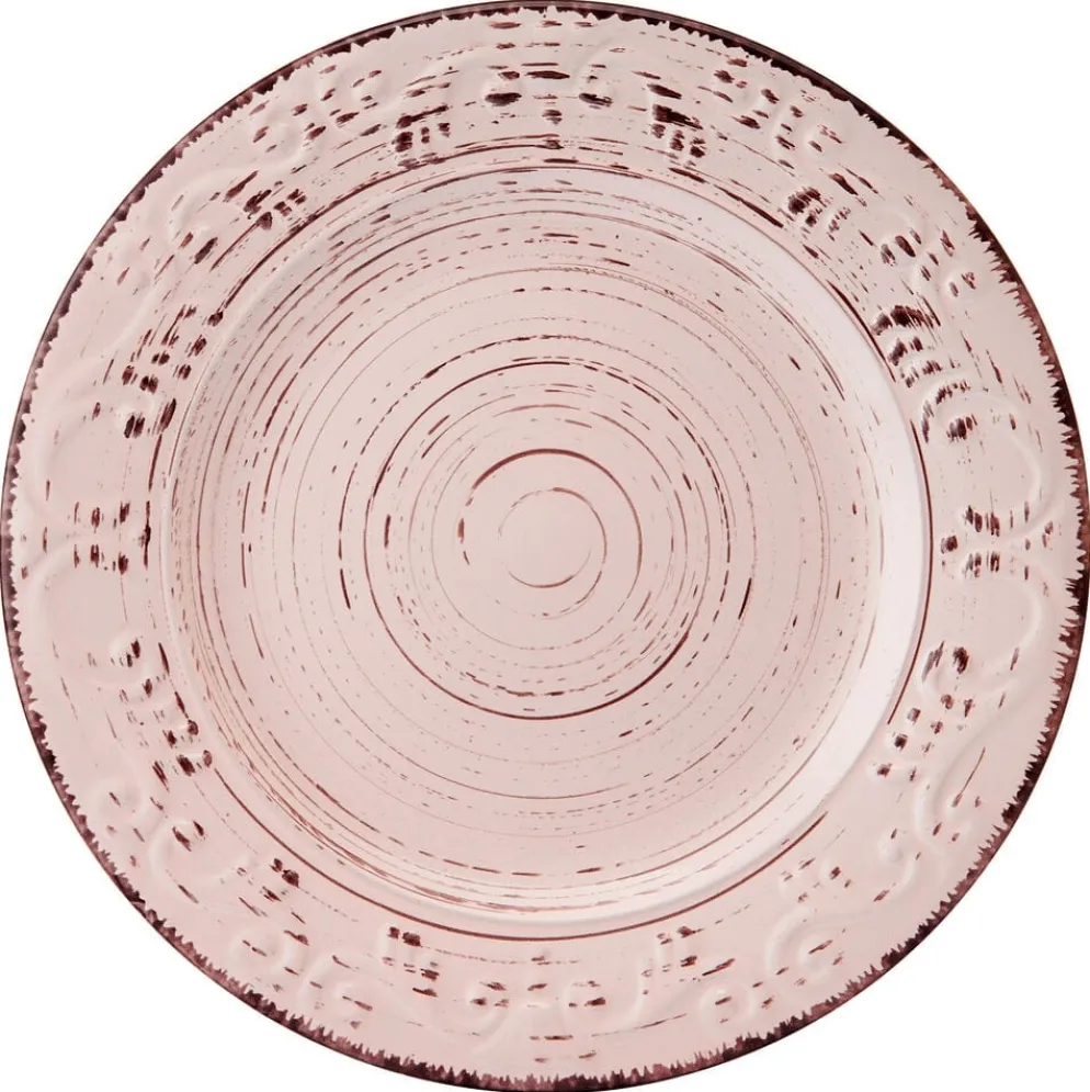 Trellis Pink 12 Piece Dinnerware Set, Service for 4