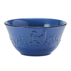 Trellis Rooster Blue 12 Piece Set, Service for 4