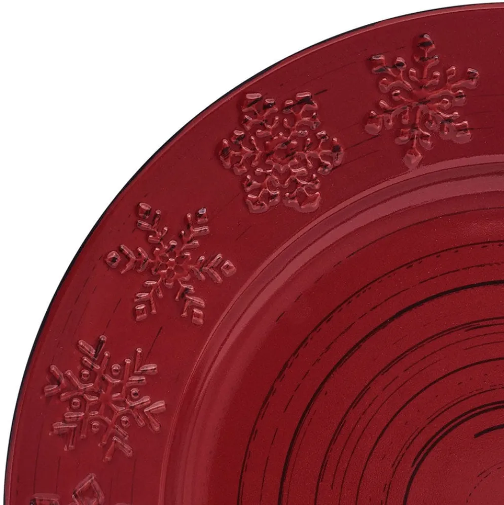 Trellis Snowflakes 12 Piece Dinnerware Set, Service for 4