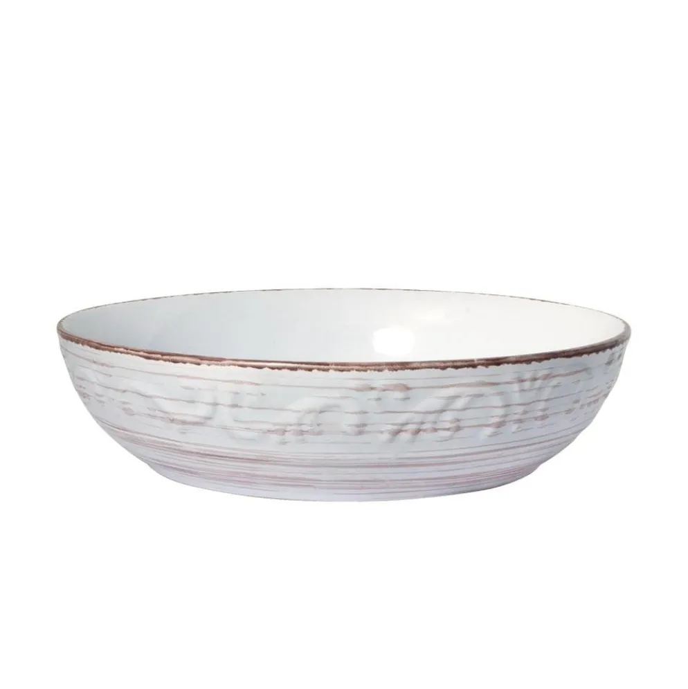 Trellis White Individual Pasta Bowl