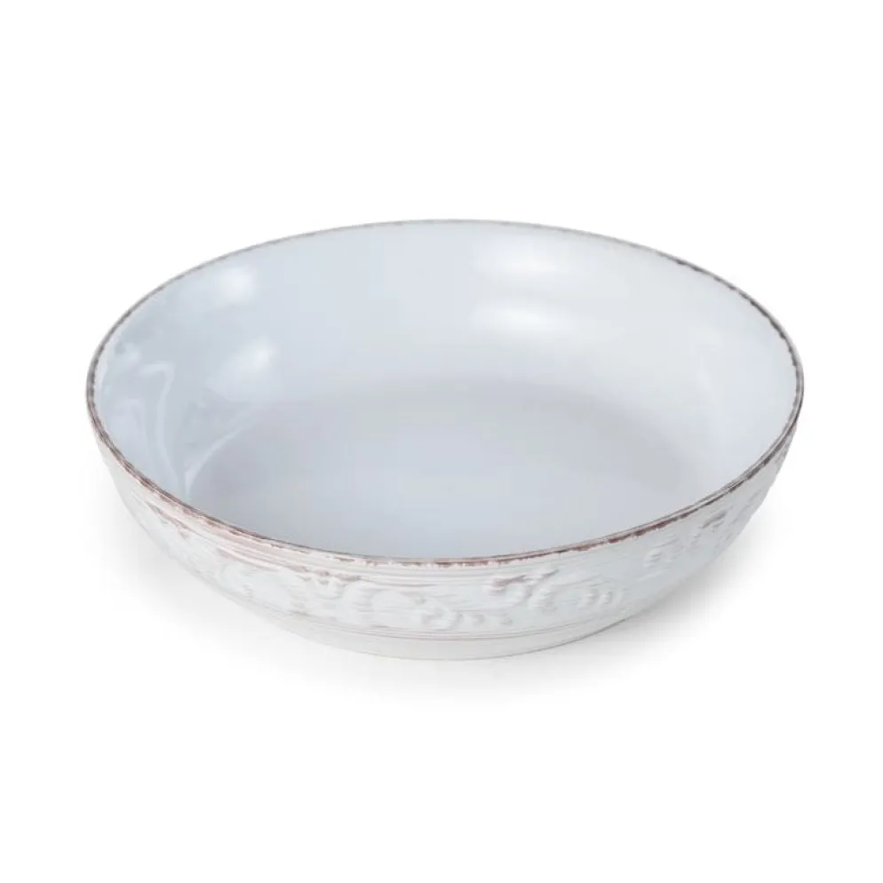 Trellis White Individual Pasta Bowl