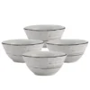 Trellis White Set of 4 Fruit Bowls