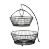 Tully 2 Tier Fruit Storage Basket with Banana Hook