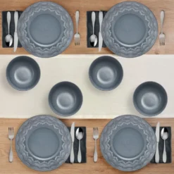 Valerie 12 Piece Dinnerware Set, Service for 4