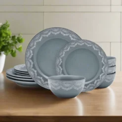 Valerie 12 Piece Dinnerware Set, Service for 4