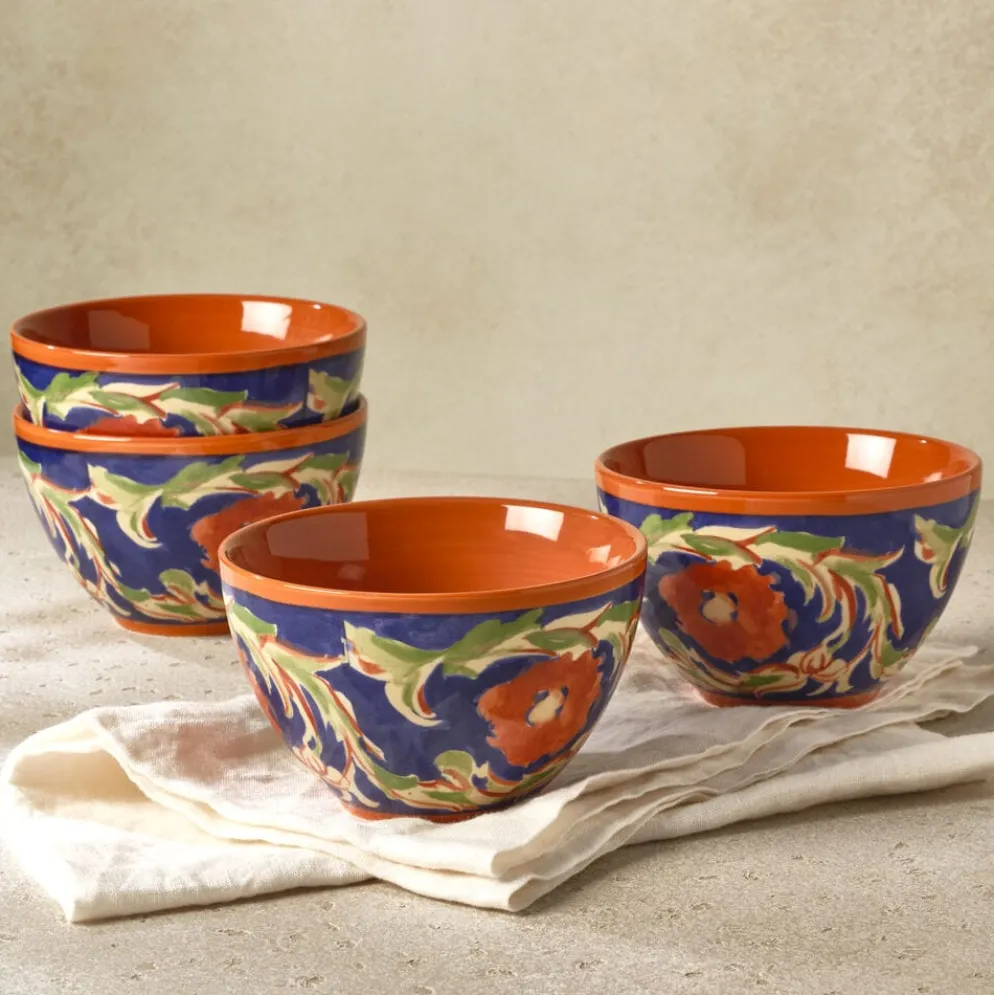 Villa della Luna® Fleur Set of 4 Fruit Bowls