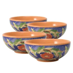 Villa della Luna® Set of 4 Fleur Soup or Cereal Bowls