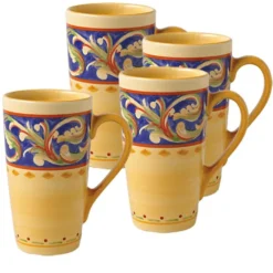 Villa della Luna® Set of 4 Latte Mugs