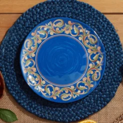 Villa della Luna® Set of 4 Outdoor Melamine Dinner Plates