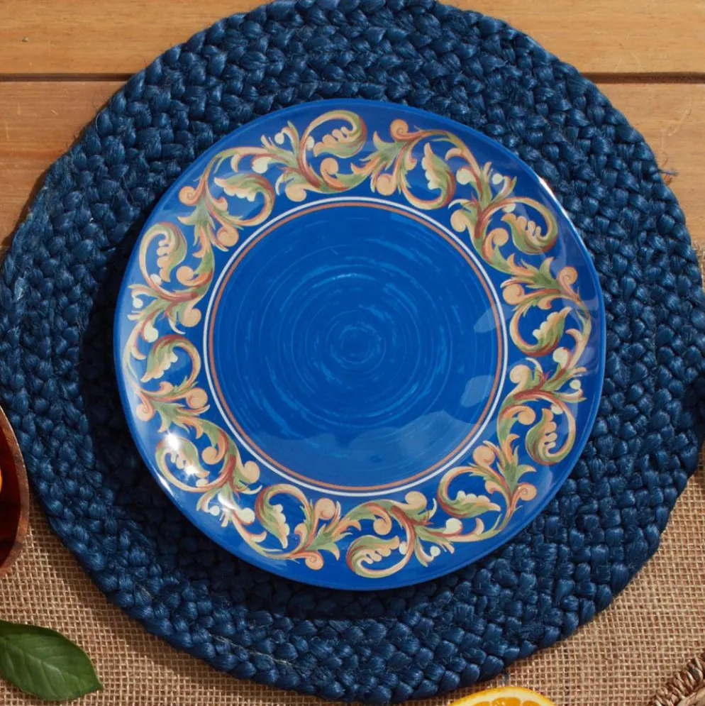 Villa della Luna® Set of 4 Outdoor Melamine Dinner Plates