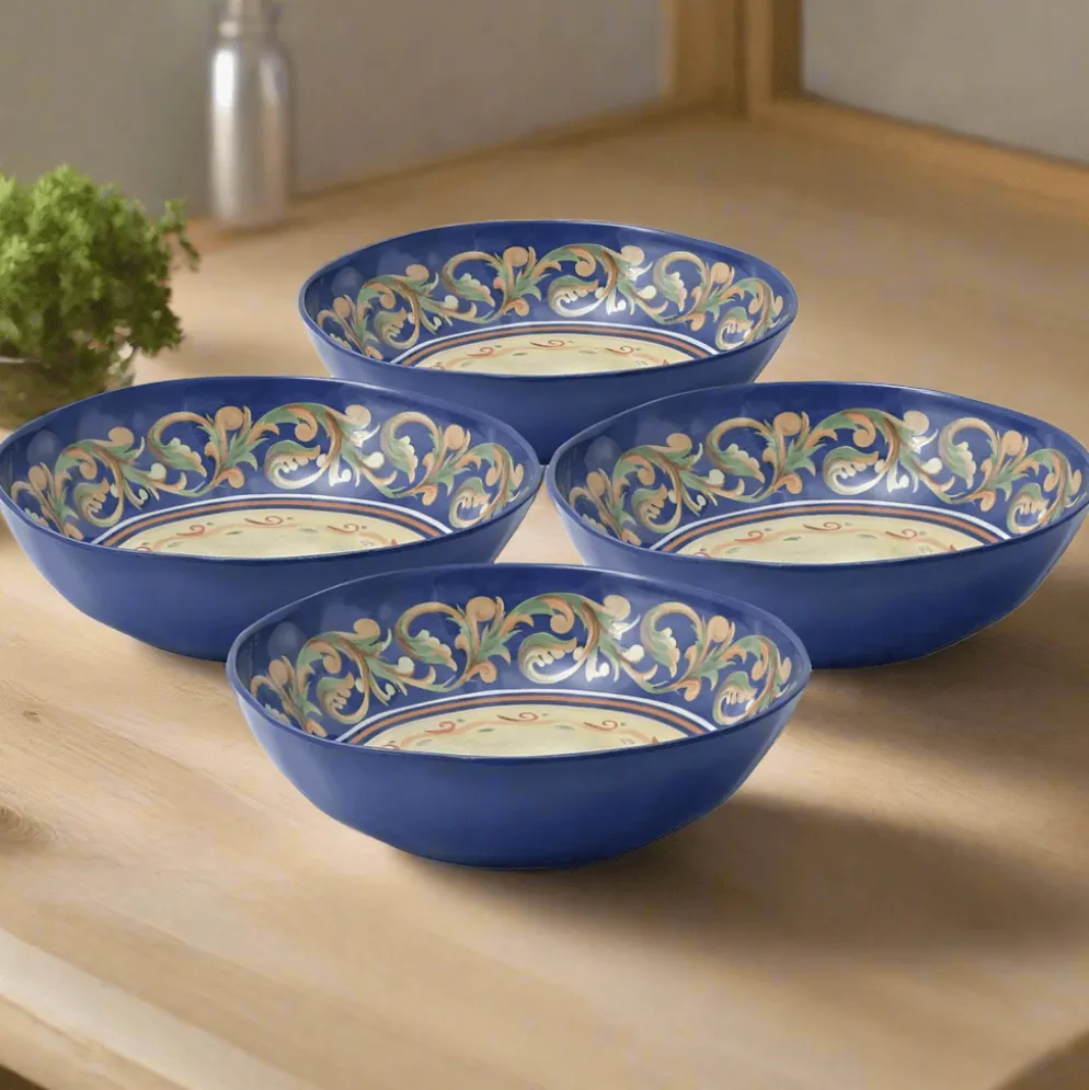 Villa della Luna® Set of 4 Outdoor Melamine Cereal Bowls
