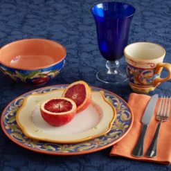 Villa della Luna® Set of 4 Scalloped Salad Plates