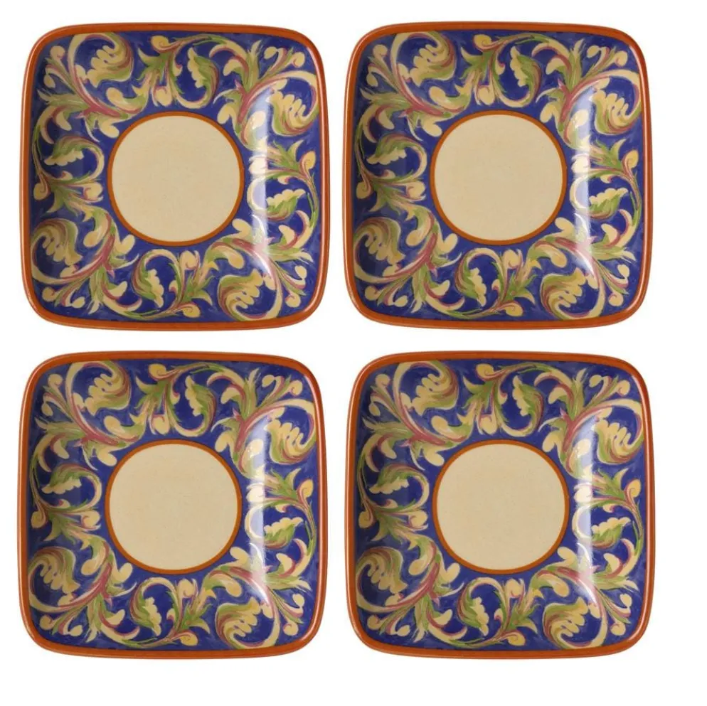 Villa della Luna® Set of 4 Wine Tapas Plates