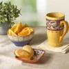 Villa della Luna® Square Ceramic Wine Tapas Plate