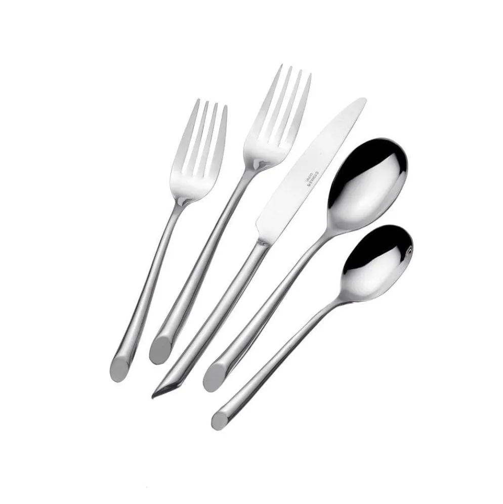 Wave Forged 42 Piece Flatware Set, Service for 8