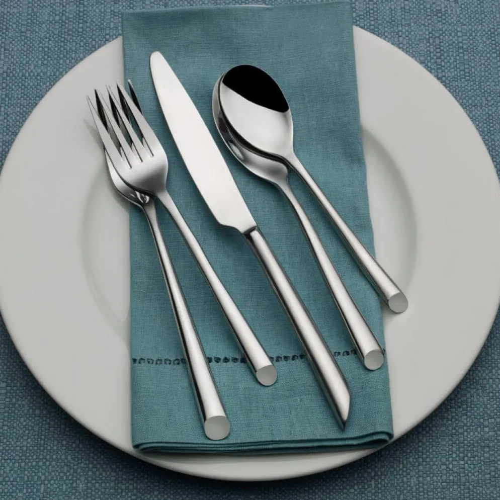 Wave Forged 42 Piece Flatware Set, Service for 8