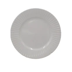 White Embossed 32 Piece Dinnerware Set, Service for 8