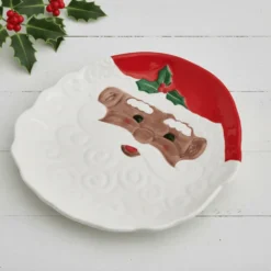 Winterberry® African American Santa Figural Cookie Plate