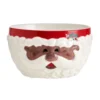 Winterberry® African American Jolly Santa Sculpted Cereal Bowl