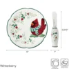 Winterberry® Cardinal Appetizer Plate with Spreader