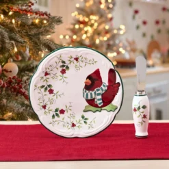 Winterberry® Cardinal Appetizer Plate with Spreader