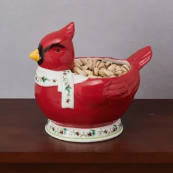 Winterberry® Cardinal Candy Bowl