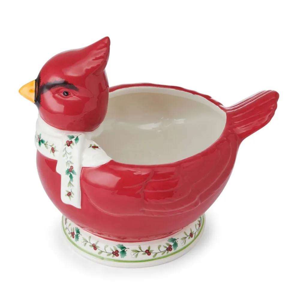 Winterberry® Cardinal Candy Bowl