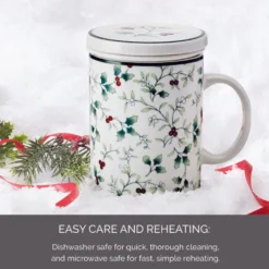 Winterberry® Covered Mug with Tea Infuser