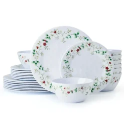Winterberry® Melamine 24 Piece Dinnerware Set, Service for 8