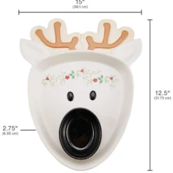 Winterberry® Reindeer Chip and Dip Platter