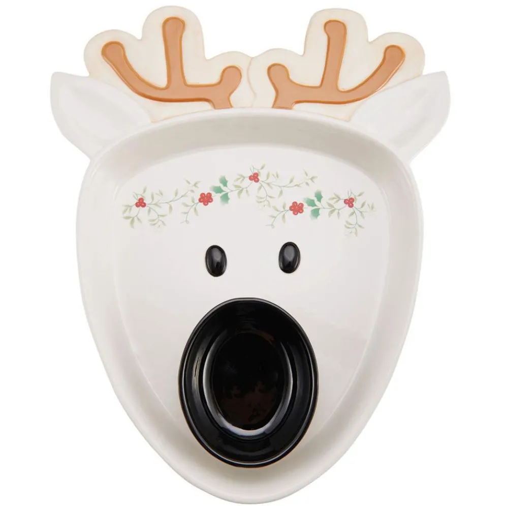 Winterberry® Reindeer Chip and Dip Platter