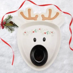 Winterberry® Reindeer Chip and Dip Platter