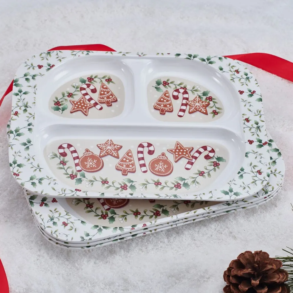 Winterberry® Set of 4 Melamine Children's Plates