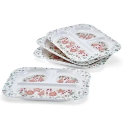 Winterberry® Set of 4 Melamine Children's Plates