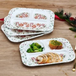 Winterberry® Set of 4 Melamine Children's Plates