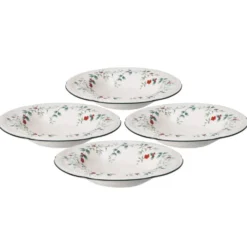 Winterberry® Set of 4 Rim Soup Bowls