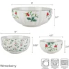 Winterberry® Set of 3 Scalloped Serving Bowls