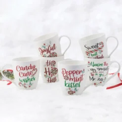 Winterberry® Set of 6 Sentiment Mugs